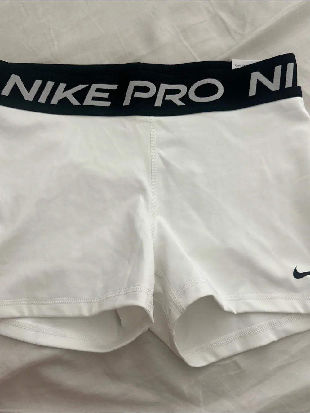 Nike Pro White 3 inch Shorts
